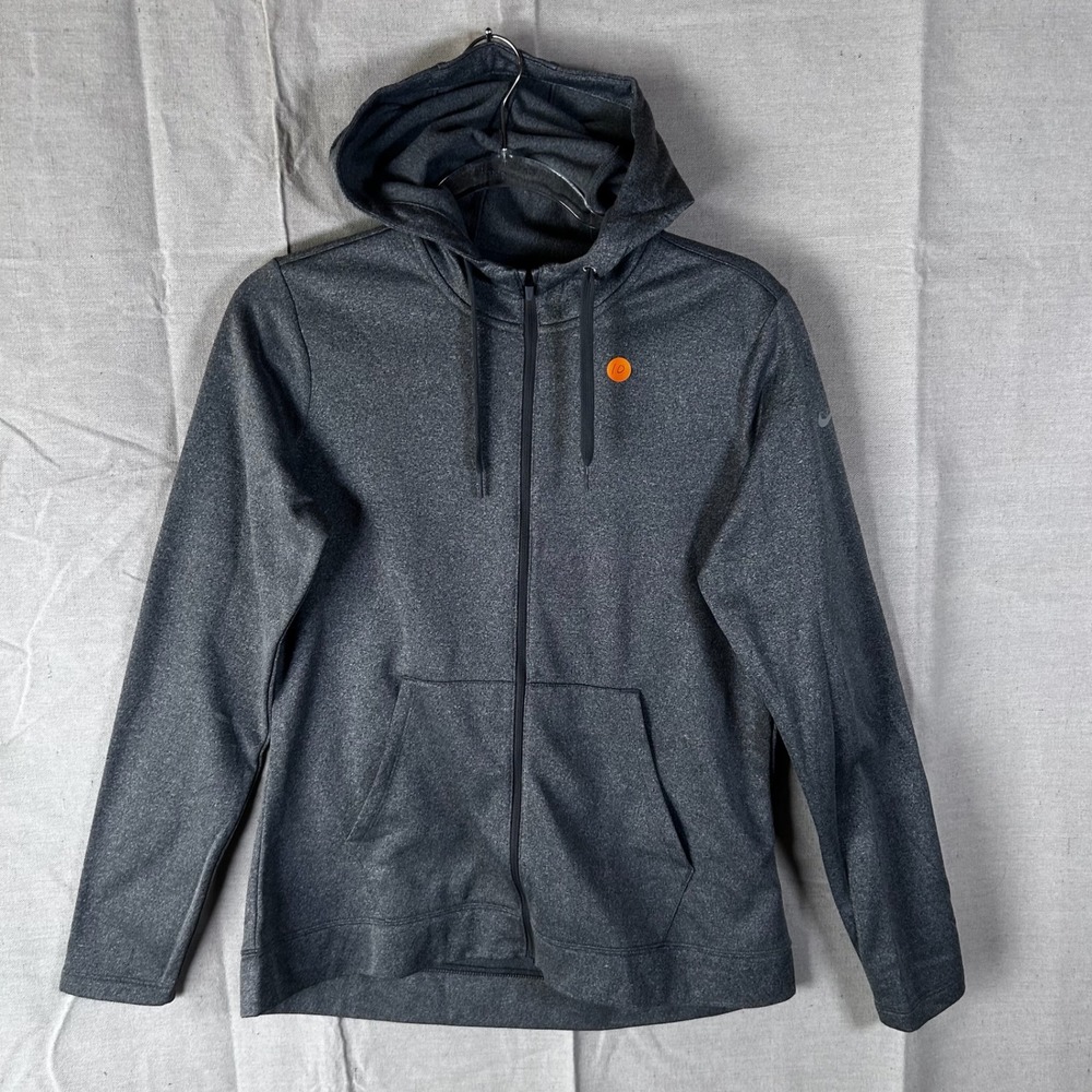 Nike Dri-Fit Womans Full Zip Hoodie Gray Heathered Training‎ Jacket Size M